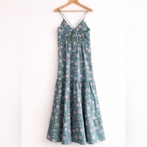 Perry‎ Walker Annie Maxi III Blue Green Dress One Size